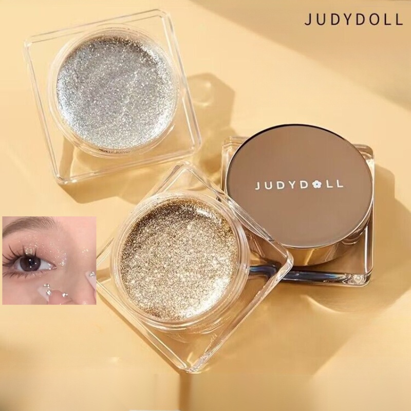 Judydoll Gel Eyeshadow Palette Monochrome Liquid Flash Polarized Liquid Eyeshadow Broken Diamond Starry Sky