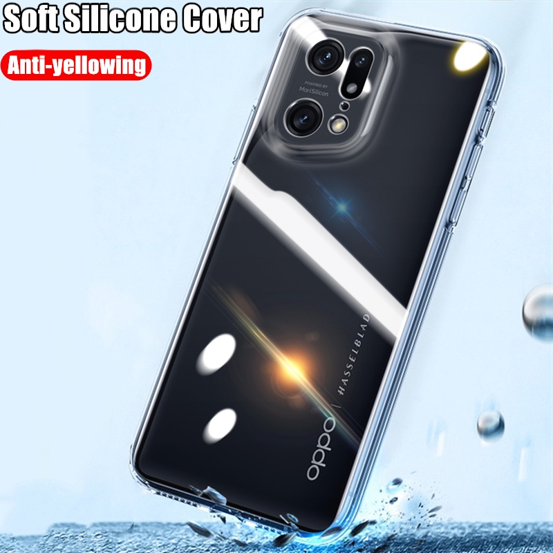 สําหรับ OPPO Find X5 X5pro CPH2307 CPH2305 Slim Soft Clear Silicon Rubber Scratch-Resistant CP Jelly