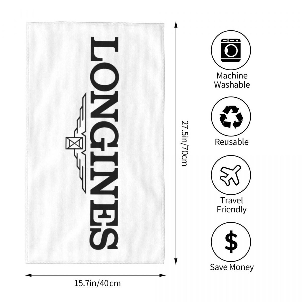 Longines (2) ผ้าขนหนู ทรงสี่เหลี่ยม ดูดซับน้ํา ขนาด 70x40 ซม. สําหรับเล่นโยคะ ฟิตเนส กีฬากลางแจ้ง