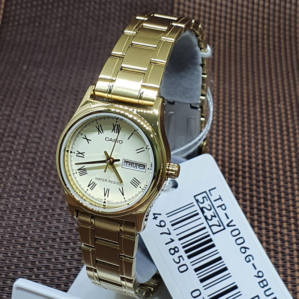 [Original] Casio LTP-V006G-9B Standard Analog Stainless Steel Bracelet Ladies Watch