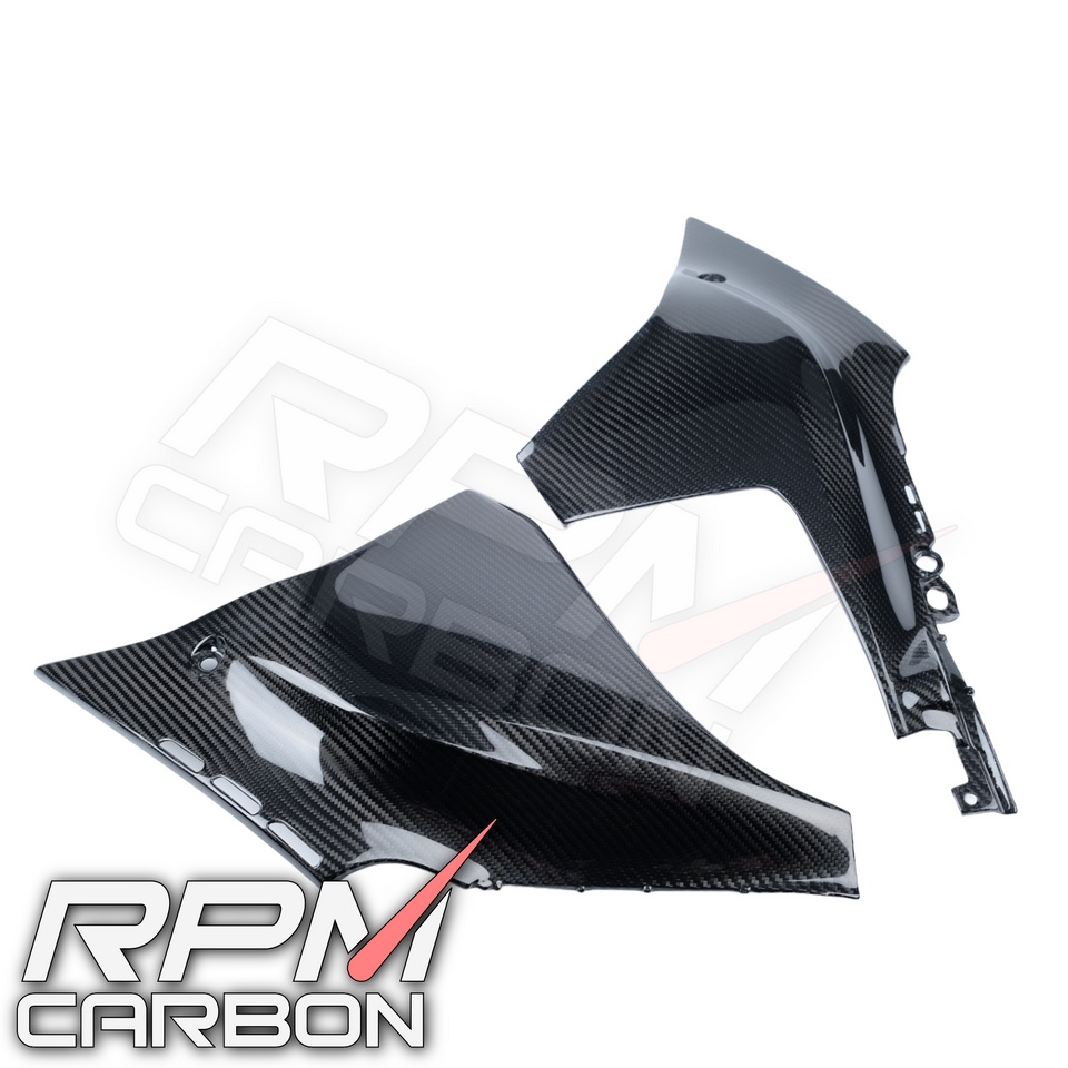 Yamaha R1 R1M 2020+ แฟริ่งข้าง ซ้ายขวาด้านบน Carbon Fiber Upper Side Panels Fairings