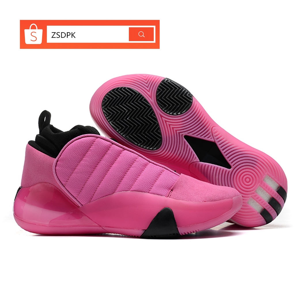 100% Original Adidas James Harden Pink Sports Basketball Shoes for Men