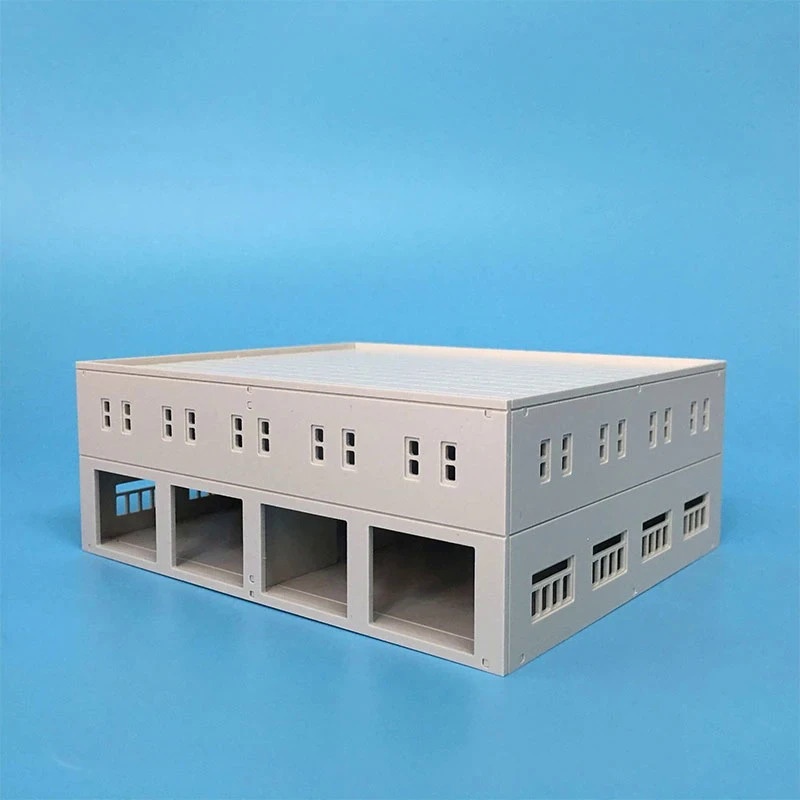 Building blocks1/87 HO 1/100 1/150 N  Scale Sand Table Factory Building Model Train Plastic Assembled Scene Architecture