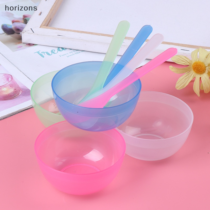 [ขายดี] 2 in 1 ชุดชามใส่มาสก์หน้า เครื่องสําอาง โฮมเมด DIY (MY)
