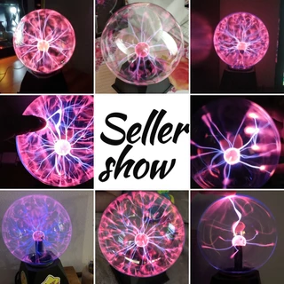 (COD)hพลาสม่าบอล 3 inch ไวต่อการสัมผัส magic plasma ball โคมไฟพลาสม่าสําหรับตกแต่งห้องนอนเด็ก