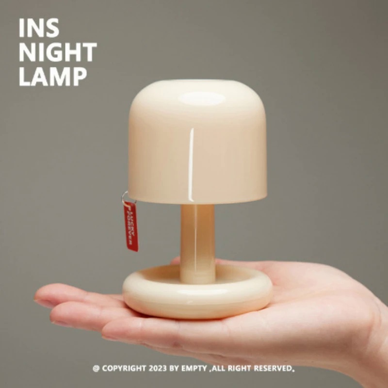 Mini Desktop Sunset Night Lamp Creative USB Rechargeable Mushroom Style Led Night Light for Coffee B