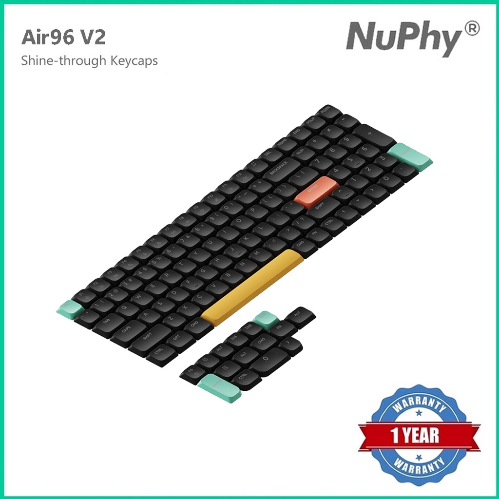 NuPhy Air96 V2 nSA ปุ่มกดพีซีแบบซีทรู Shine