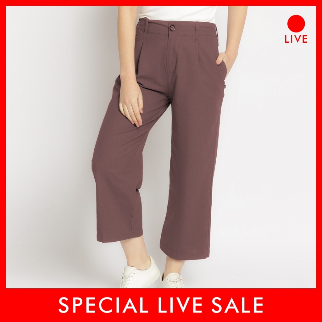 [CLEARANCE] Special Live Sale C2 กางเกง Woolie Brown สําหรับผู้หญิง