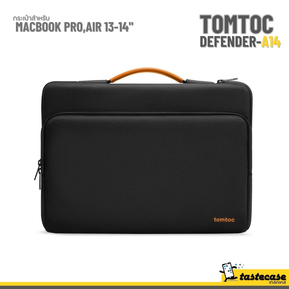Tomtoc Defender A14 Laptop Briefcase กระเป๋าสำหรับ Macbook Pro 13-14" - Black