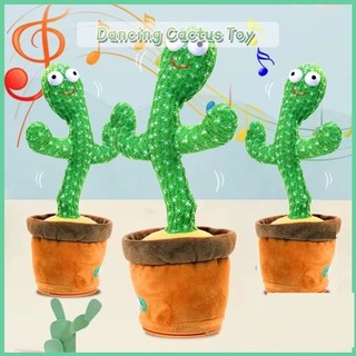 Recording Dancing Cactus Toy Talking Rechargable Plush Toys 120 Music Songs Children's Gift