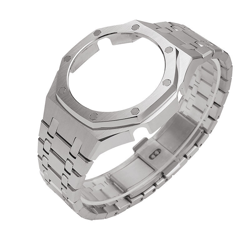 สายนาฬิกาข้อมือสเตนเลส และเคส สําหรับ Casio G-Shock GA2100 GA2110 รุ่นที่ 3