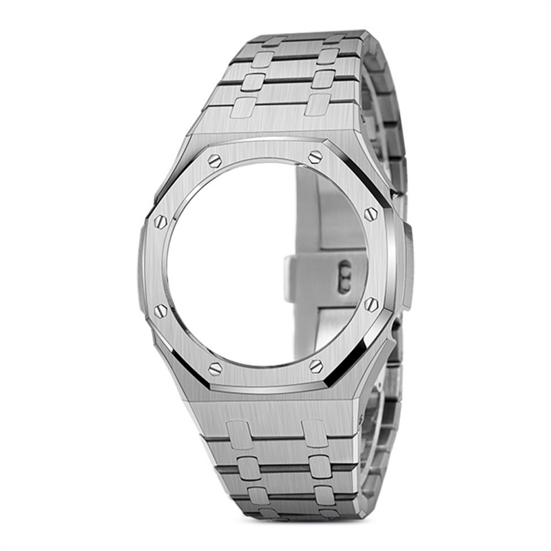 สายนาฬิกาข้อมือสเตนเลส และเคส สําหรับ Casio G-Shock GA2100 GA2110 รุ่นที่ 3