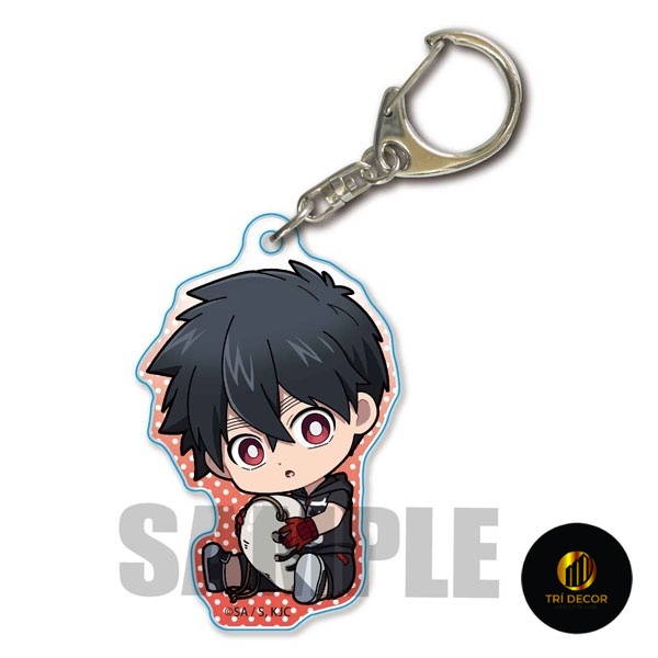 อะนิเมะมังงะ chibi พวงกุญแจอะคริลิค Kemono Jihen กระเป๋าเป้สะพายหลังอุปกรณ์ตกแต่งกระเป๋า