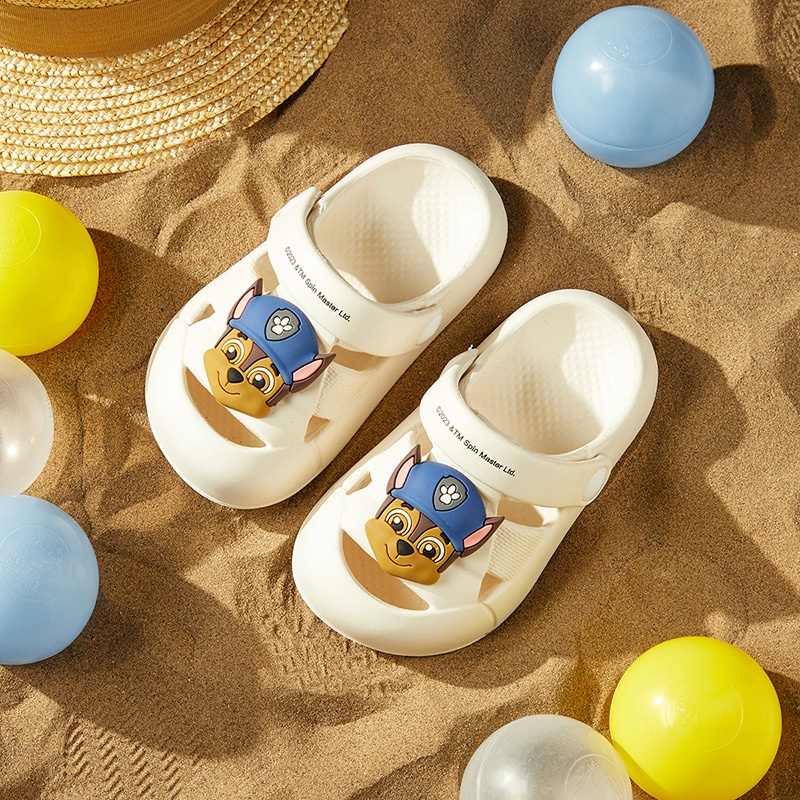 Cheerful Mario Paw Patrol รองเท้าแตะลําลอง ลายการ์ตูนน่ารัก กันลื่น เหมาะกับเดินชายหาดกลางแจ้ง สําหรับเด็กผู้ชาย และเด็กผู้หญิง