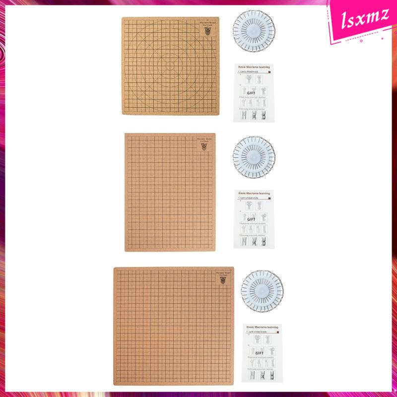[Lsxmz ] 31 ชิ ้ น Macrame Board และ Macrame Project Board Knot Creations วัดพร ้ อมกระดาน Macrame แบบพกพา 30 อัน