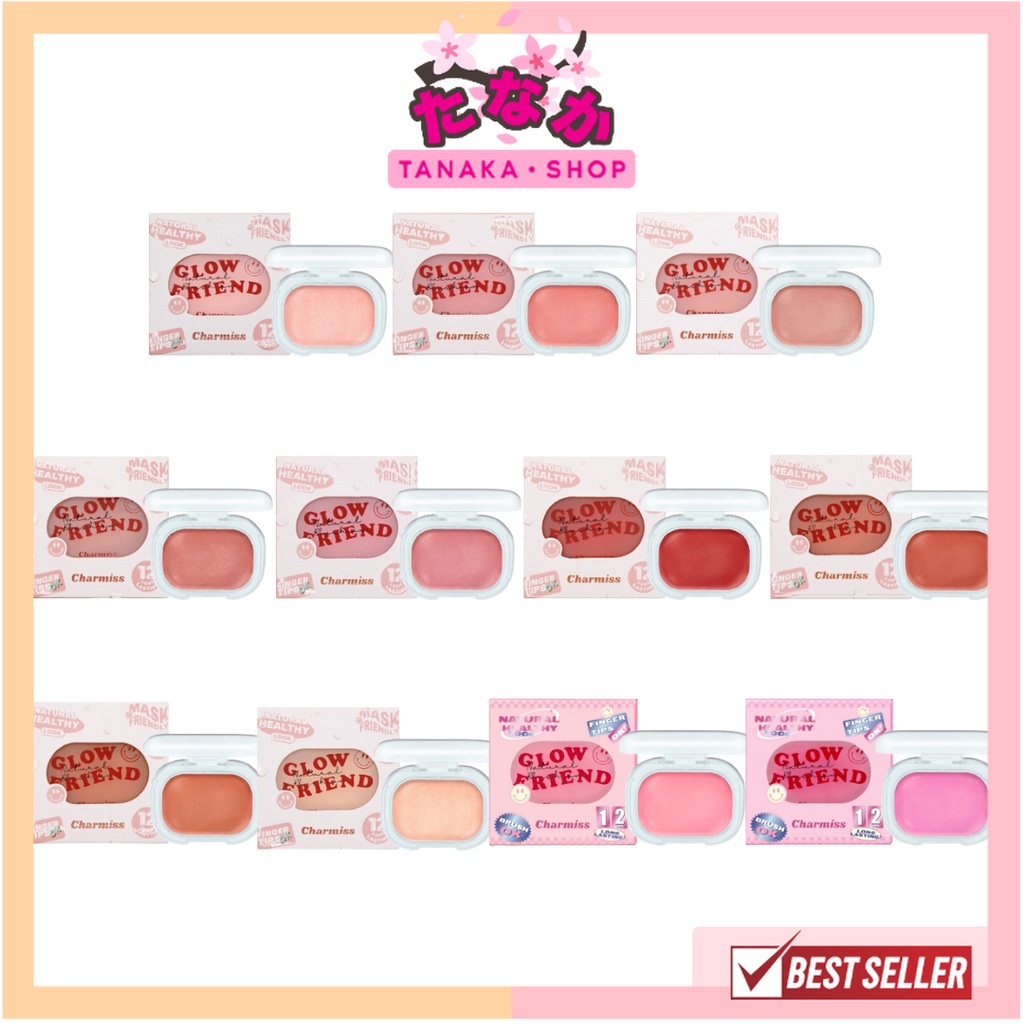 (1ชิ้น) Charmiss Glowfriend Natural Blush On บลัชออนแก้ม 4กรัม