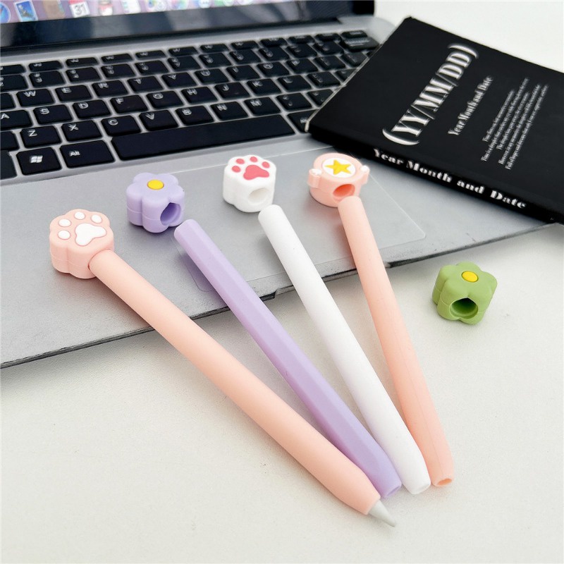 สําหรับ Apple Pencil 1st 2nd 3rd Gen Soft TPU ซิลิโคน ป้องกันผิว จับดินสอ เคสใส่ปากกา
