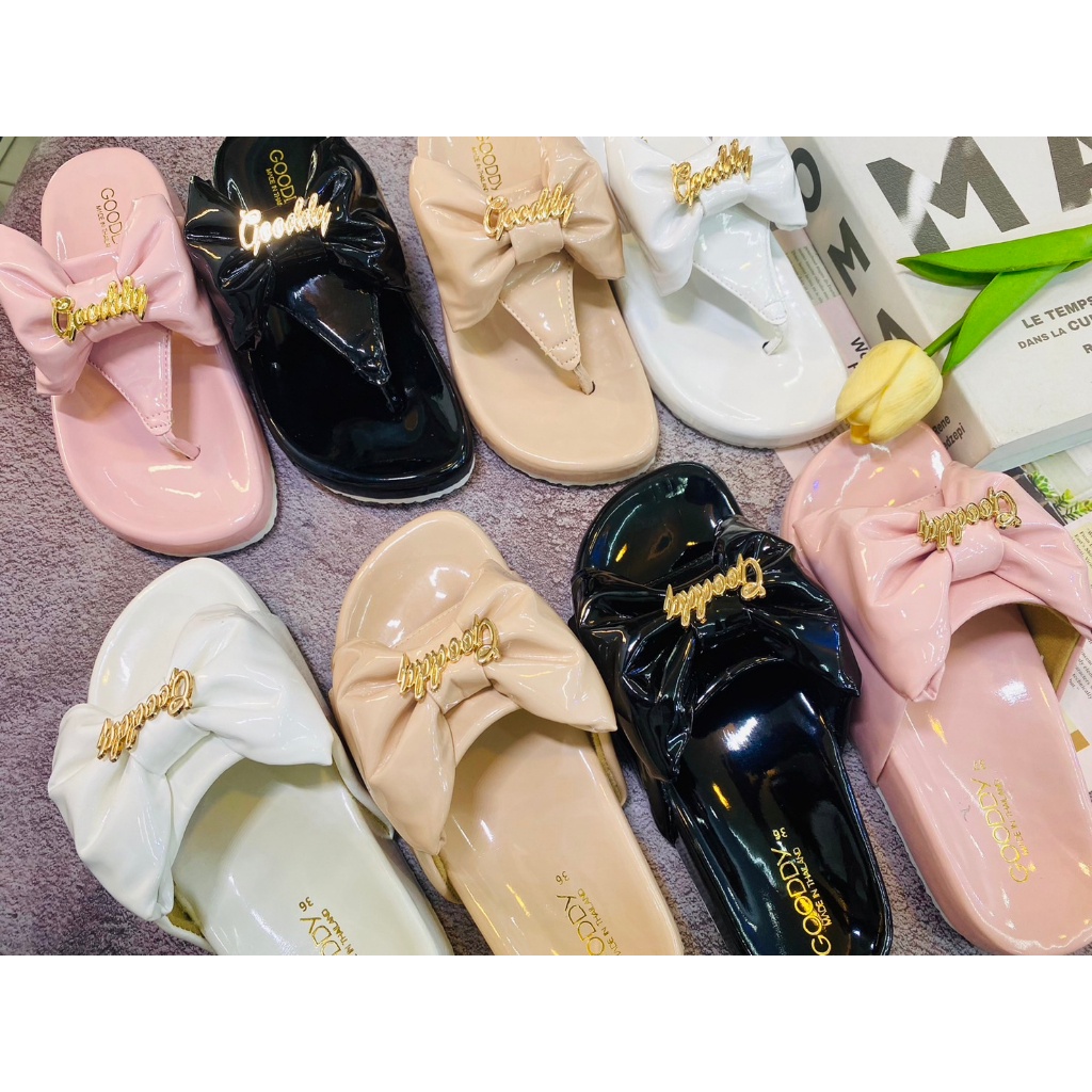 New shoe สวมและหนีบ Gooddy  พื้นนุ่ม ใส่สบาย