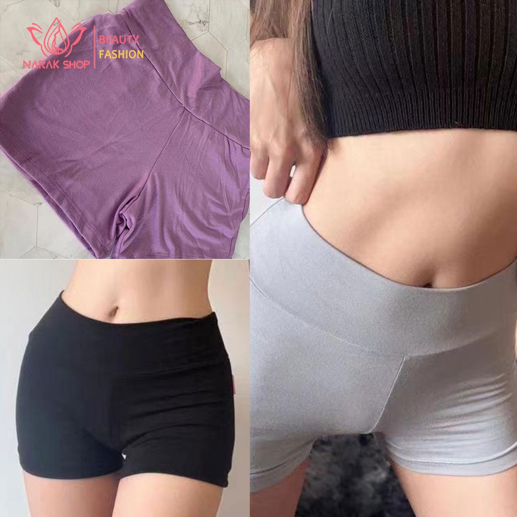 กางเกงสายฝอ ใส่ออกกำลังกาย เอวสูง ผ้าเด้งยืด