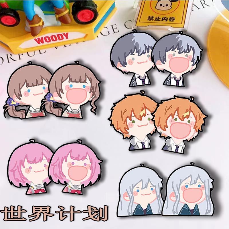 Ootori Emu Shinonome Akito Badges Pins Anime Yoisaki Kanade เข็มกลัด คอสเพลย์ ผู้หญิง แฟชั่น Kawaii เข็มกลัด สําหรับกระเป๋า ของขวัญ อุปกรณ์เสริม