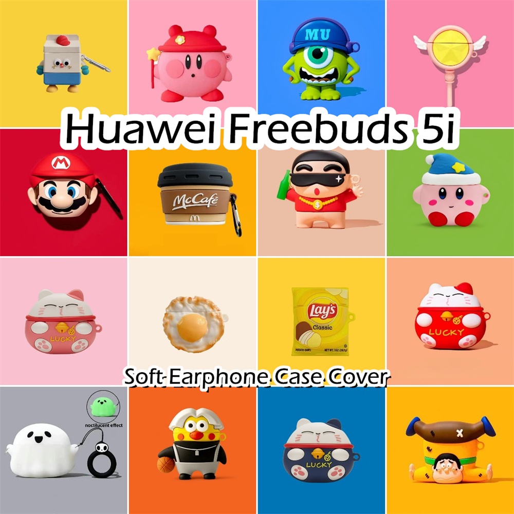พร้อมส่ง! นําไปใช้กับ Huawei Freebuds 5i เคส Case เคสหูฟัง การ์ตูนตลก ซิลิโคนนุ่ม เคส เคสหูฟัง NO.2