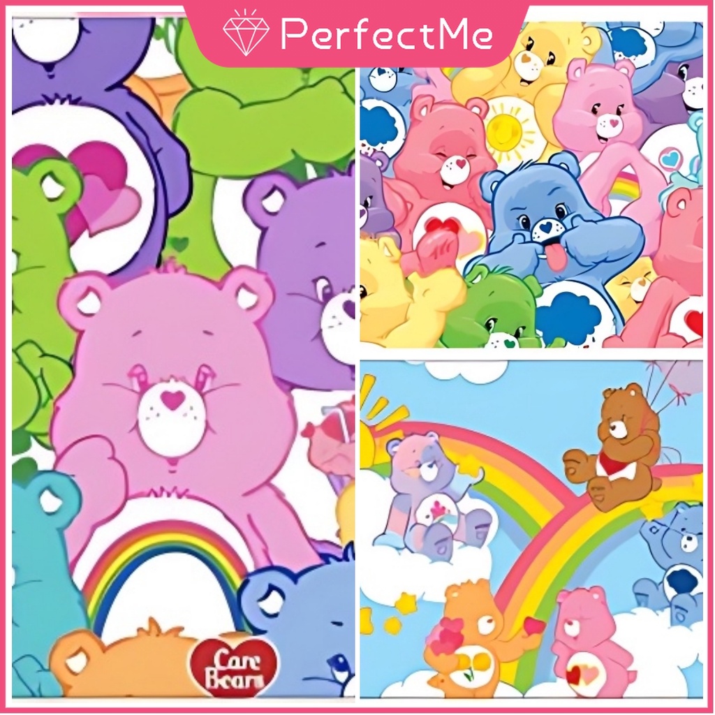 【PM】ชุดงานปักครอสติชเม็ดบีด ทรงเพชร อะคริลิค ทรงกลม ลายหมีสีรุ้ง 5D ขนาด 30x40 ซม. สําหรับตกแต่งบ้าน 卡通 5244