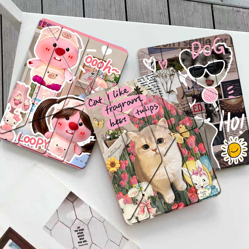 เคสไอแพด Air4 Air5 10.9 gen9gen8gen 7 10.2 Air1 Air2 gen5 gen6 9.7 เคสลายการ์ตูนน่ารัก Air3 10.5 pro 10.5