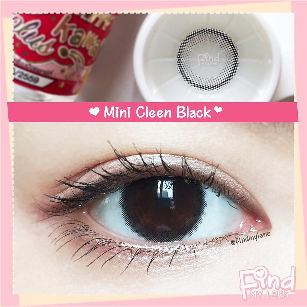 คอนแทคเลนส์(มินิ) Mini Cleen Black (Kitty Kawaii) ลายฮิต รูปที่ 6