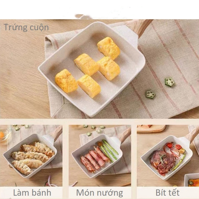 ชุดหม้อและกระทะป้อนอาหารเด็ก Non-Stick คุณภาพสูง ก้นแม่เหล็กสําหรับเตาทุกประเภท-SU888