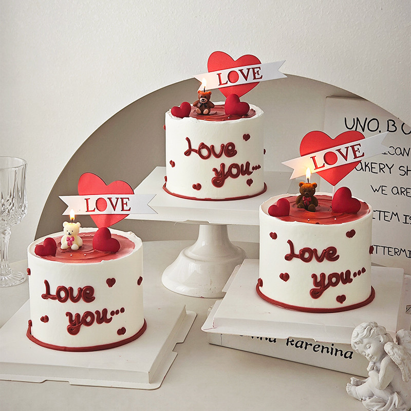 2026 ตกแต่งเค้กที่ระลึกวันวาเลนไทน์ LOVE Love Cake Plugin