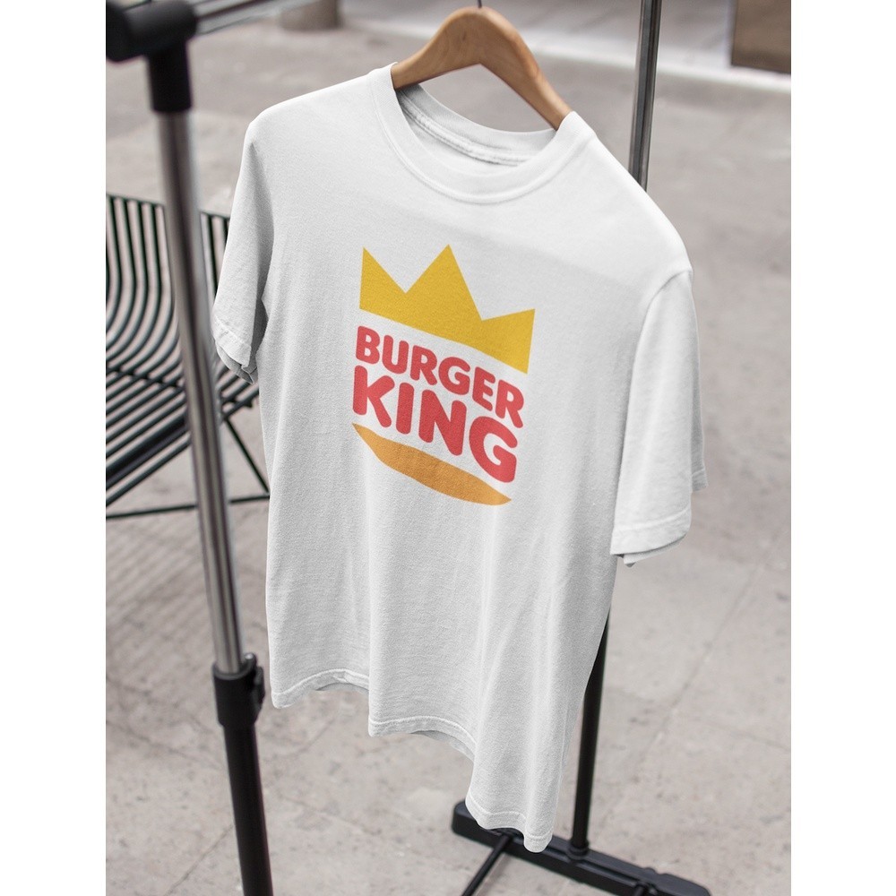 #MMDG#  Unisex รุ่น Burger King T-Shirt สวยใส่สบายแบรนด์ Khepri 100%cotton comb รีดทับลายได้เลย ไม่ย