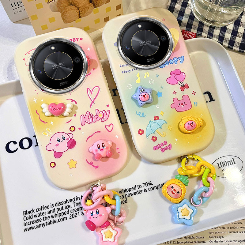 เคส Honor X9b เคสใช้งานร่วมกับกระจกไฟฟ้าเคสโทรศัพท์รูปไข่น่ารักเคสนิ่ม BBPDD