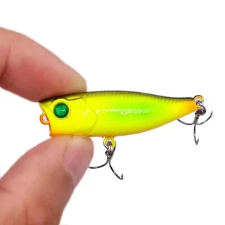 ใหม่ 1pcs 4 ซม.3.5g mini Popper Hard เหยื่อ Minnow ตกปลา Lure Crankbait Wobbler Tackle Isca Poper ลอยด้านบนน้ํา pike Lures