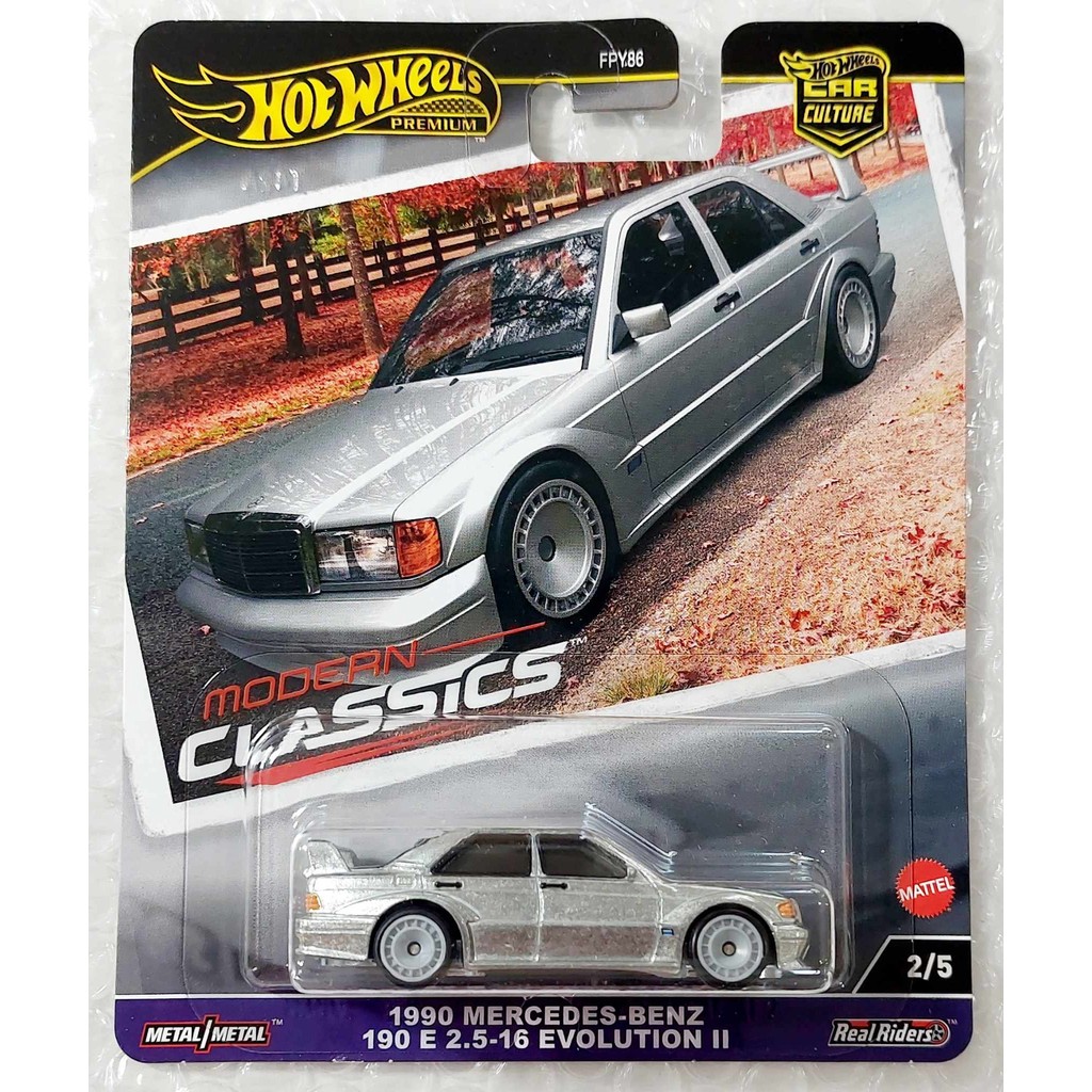 i16 โมเดลรถขนาดเล็ก 🌱 Hot Wheels Premium 1990 Mercedes Benz 190 E メルセデスベンツ ญี่ปุ่น ใหม่