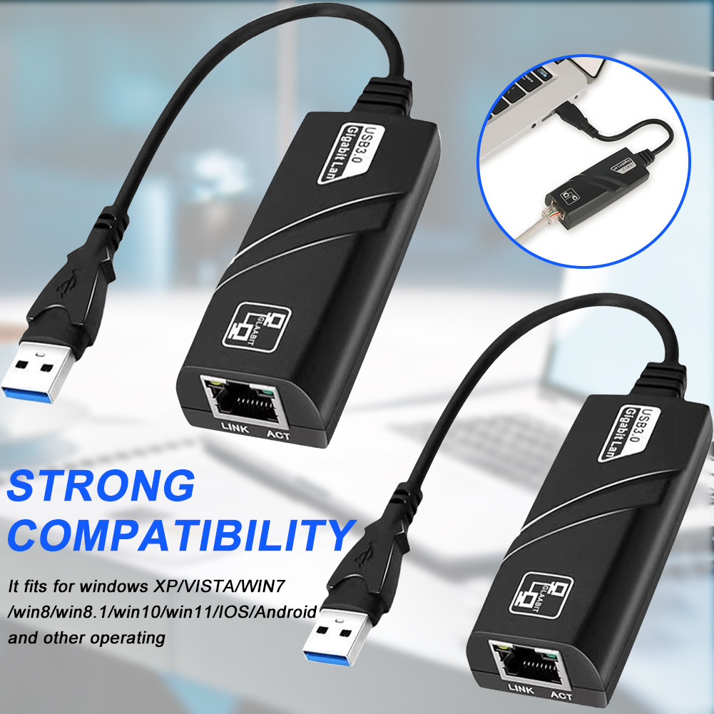 USB 3.0 ไปยัง LAN USB ไปยัง LAN 100 / 1000Mbps Gigabit Ethernet Adapter