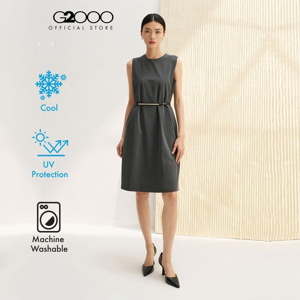 G2000 เดรสสำหรับผู้หญิง ทรง Shift Shape รุ่น 4123216296 DARK GREY