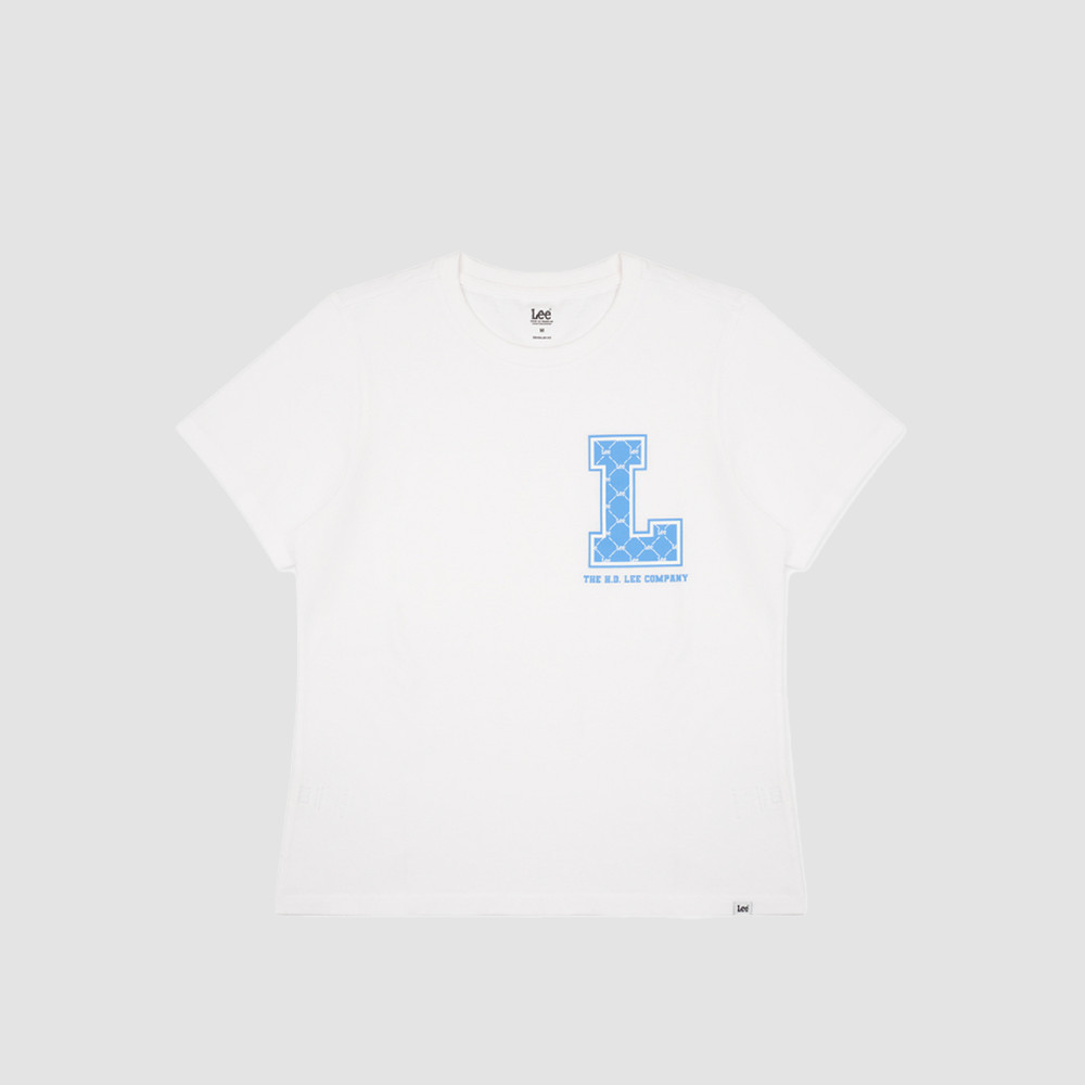 LEE เสื้อยืดแขนสั้นผู้หญิง ทรง Regular รุ่น LE S524WTSSS34 สีขาว