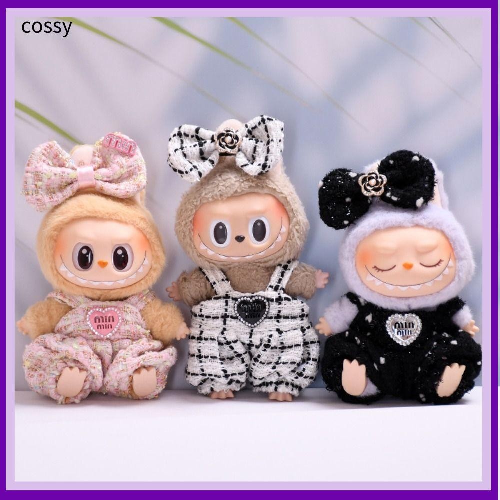 Cossy Labubu เสื้อผ้าตุ๊กตา, การ์ตูน POP MART Labubu Overalls, น่ารัก Handmade ชุดเจ้าหญิงเสื้อคลุม Series ตุ๊กตาอุปกรณ์เสริมสําหรับ 15/17 ซม. Labubu ตุ๊กตา