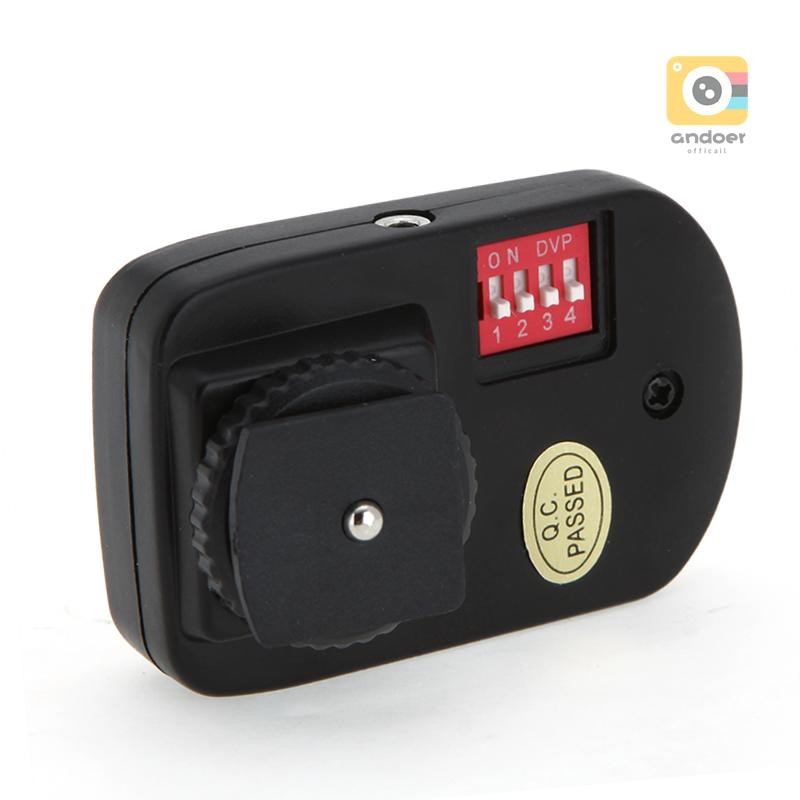Andoer 16 ช่องวิทยุระยะไกลไร้สาย Speedlite Flash Trigger Universal