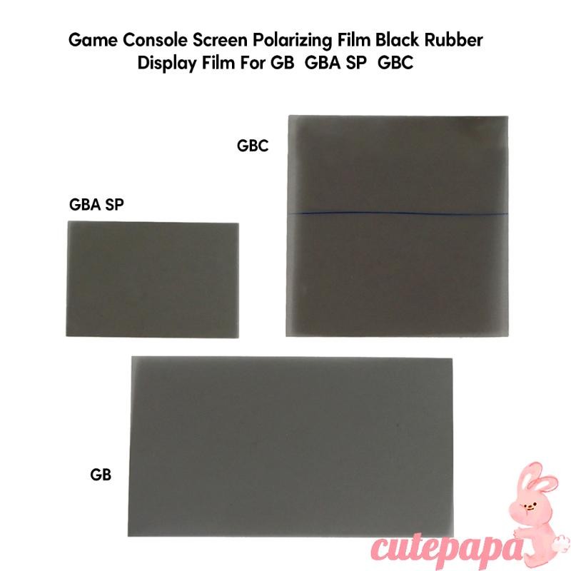 Cutep สําหรับ Gameboy Polarizing Film จอแสดงผลที่ชัดเจนสําหรับ GBA SP GBA GBC WSC NGPC