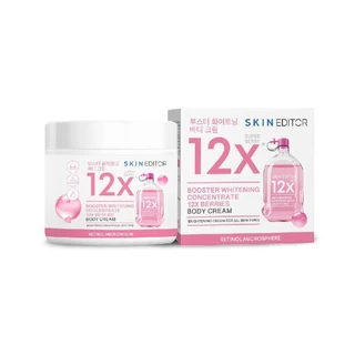 Skin Editor สกินเอดิเตอร์ บูสเตอร์ ไวท์เทนนิ่ง คอนเซนเทรต 12X เบอร์รี่ ครีม 200มล.