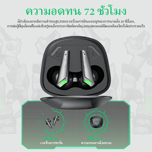 เสียงเพราะ Lenovo ERAZER XT85 II หูฟังบลูทูธ หูฟังไร้สาย TWS Bluetooth 5.3 หูฟังบลูทูธเกมมิ่ง ความล่