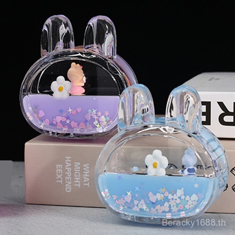 ♥ ♥ การคัดสรรในกรุงเทพ ♥ ♥ ใหม่ ของขวัญนาฬิกาทรายรูปกระต่ายการ์ตูนน่ารัก สร้างสรรค์ ที่วางปากกาน้ำมันคริสตัล สีเยลลี่ ของขวัญนาฬิกาทราย ♥ ♥