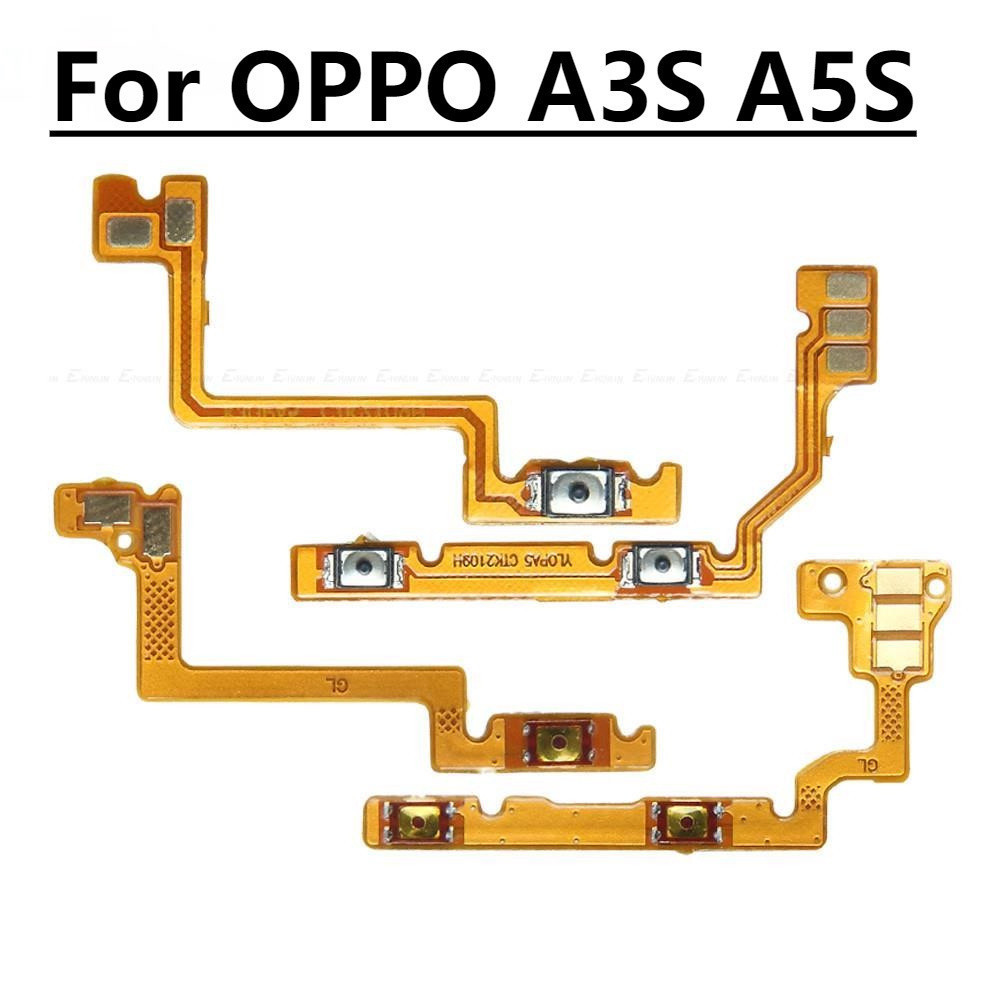 เหมาะสําหรับ Oppo A3s A5 ปุ่มปรับระดับเสียงไฟสายสวิตช์ปุ่มด้านข้างเคสโทรศัพท์มือถือโทรศัพท์มือถือ