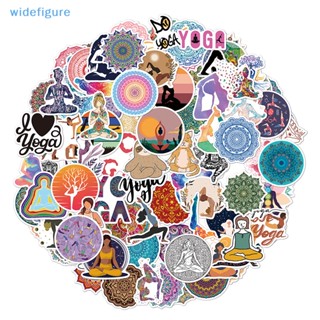 Widefigure ใหม่ สติกเกอร์ รูปดอกไม้ Mandala สําหรับตกแต่งแล็ปท็อป โทรศัพท์มือถือ สเก็ตบอร์ด ถ้วยน้ํา กระเป๋าเดินทาง