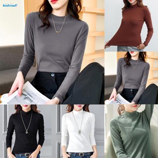 【HODRD】Stay Warm and Stylish Womens Turtleneck Base Layer Shirts Slim Fit Thermal Tops【Fashion】