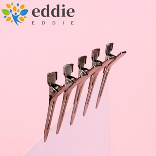 26edie 50 ชิ้น จระเข้ กิ๊บติดผม เครื่องประดับผม บางเฉียบ สีเงิน โลหะ ฐานแบน