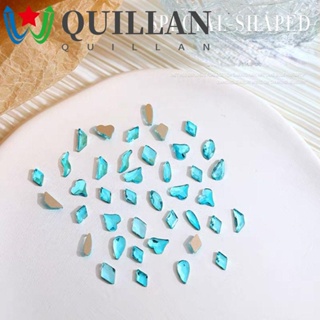 Quillan หินคริสตัล พลอยเทียม สําหรับตกแต่งเล็บ DIY 50 ชิ้น