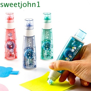 Sweetjohn เทปกาวสองหน้า ลายจุดน่ารัก สีโปร่งใส สําหรับสํานักงาน โรงเรียน