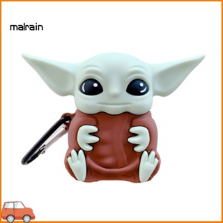 [Ma] เคสหูฟังไร้สาย แบบนิ่ม ลาย Yoda Baby น่ารัก สําหรับ Airpods 1 2